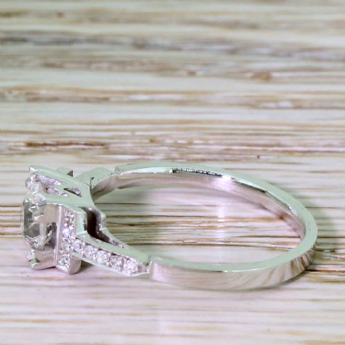 fig 2. Art Deco 0.70 Carat Old Cut Diamond Engagement Ring, circa 1930