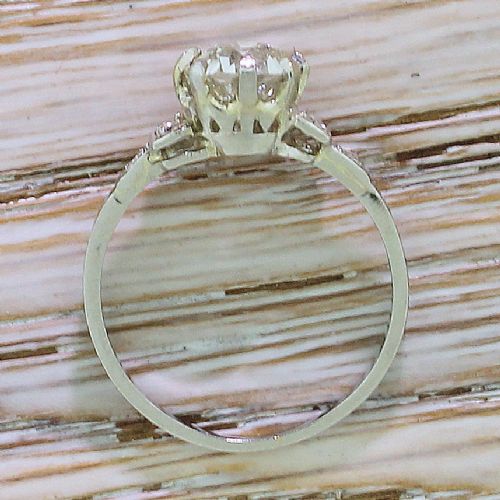 fig 3. Art Deco 1.12 Carat Old Cut Diamond Engagement Ring, circa 1935