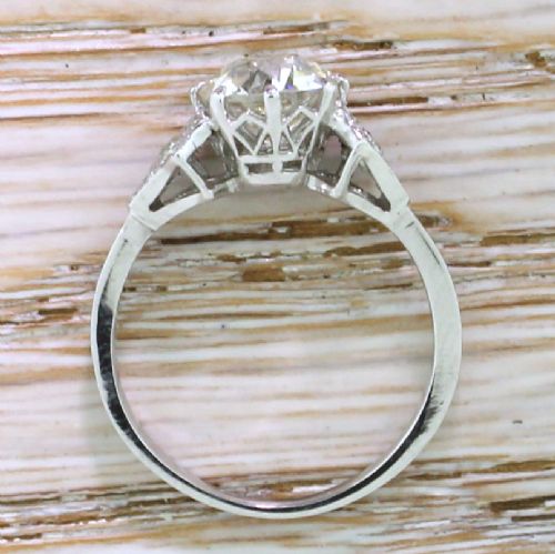 fig 3. Art Deco 1.56 Carat Old European Cut Diamond Engagement Ring, circa 1925

