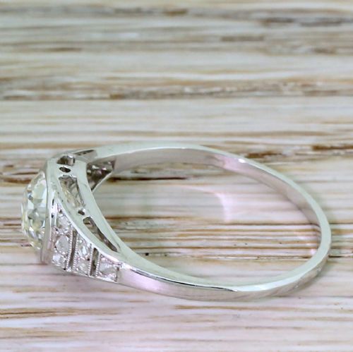 fig 2. Art Deco 1.42 Carat Old Cut Diamond Engagement Ring, circa 1935
