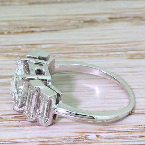 fig 2. Art Deco 2.35 Carat Old Cut Diamond Engagement Ring, circa 1935