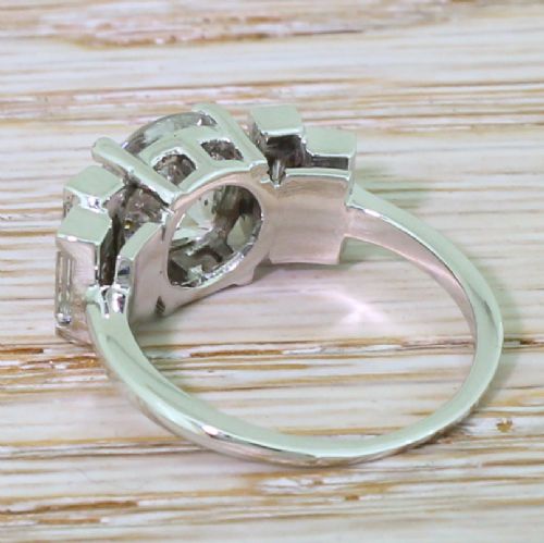 fig 3. Art Deco 2.35 Carat Old Cut Diamond Engagement Ring, circa 1935