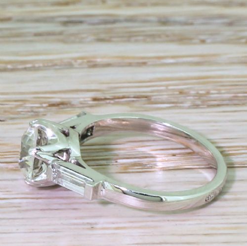 fig 2. Art Deco 1.38 Carat Old Cut Diamond Solitaire Engagement Ring, circa 1935
