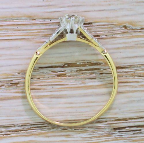 fig 3. Art Deco 0.53 Carat Old Cut Diamond Engagement Ring, circa 1915