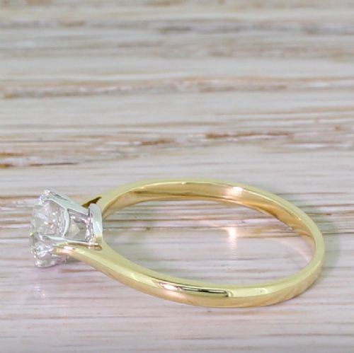 fig 2. Art Deco 0.70 Carat Old European Cut Diamond Engagement Ring, circa 1925