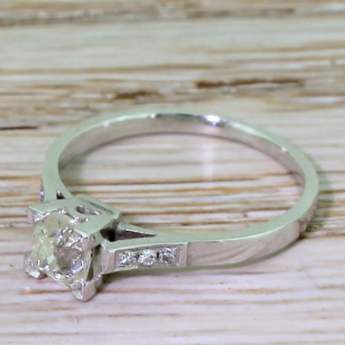 Art Deco 0.51 Carat Old Cut Diamond Engagement Ring, Circa 1925
