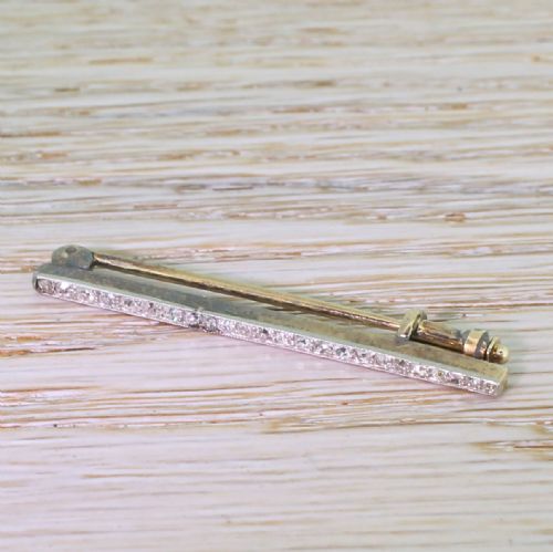 Edwardian 0.48 Carat Old Cut Diamond Pin Brooch, Circa 1905
