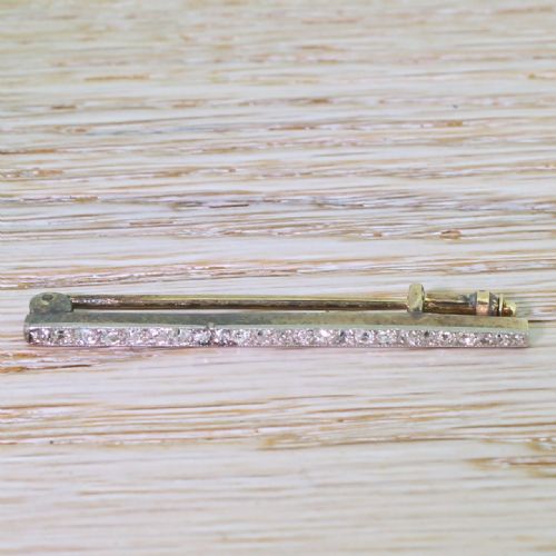 fig 1. Edwardian 0.48 Carat Old Cut Diamond Pin Brooch, circa 1905
