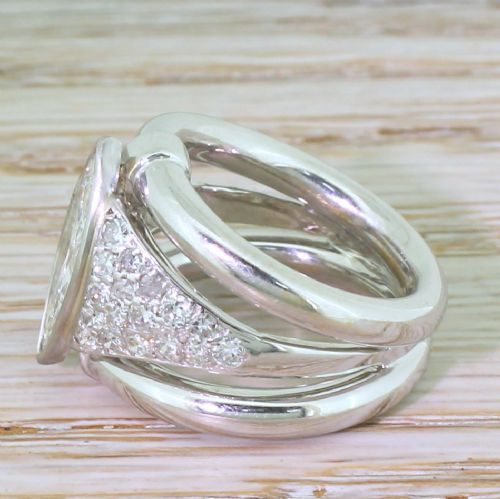 fig 2. Art Deco 1.31 Carat Old Marquise Cut Diamond Ring, French, circa 1925
