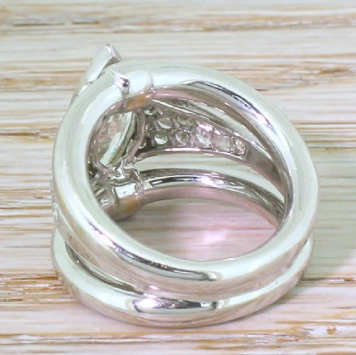 fig 3. Art Deco 1.31 Carat Old Marquise Cut Diamond Ring, French, circa 1925
