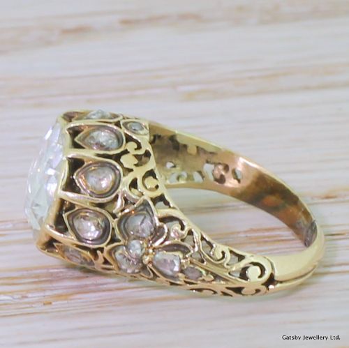 fig 2. Georgian 1.23 Carat Rose Cut Diamond Ring, circa 1820