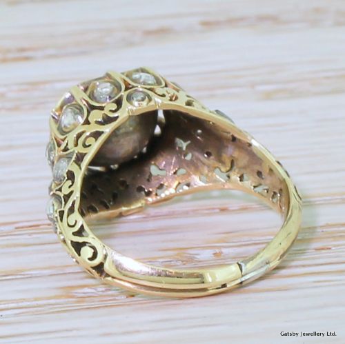 fig 3. Georgian 1.23 Carat Rose Cut Diamond Ring, circa 1820