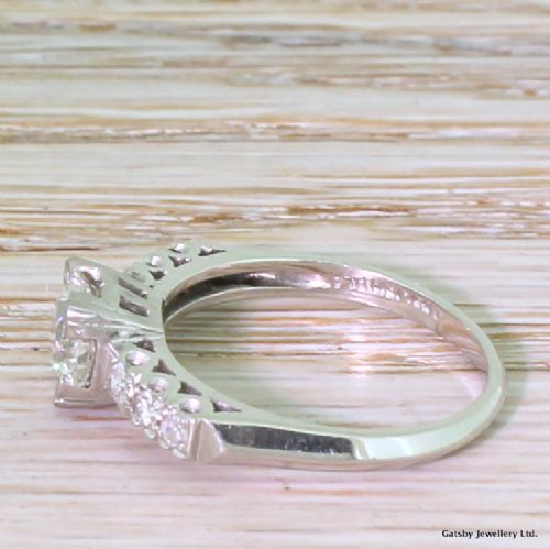 fig 2. Art Deco 0.98 Carat Old Cut Diamond Engagement Ring, circa 1925