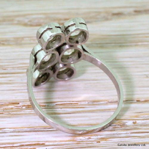 fig 3. Art Deco 2.75 Carat Old Cut Diamond Six Stone Ring, circa 1920