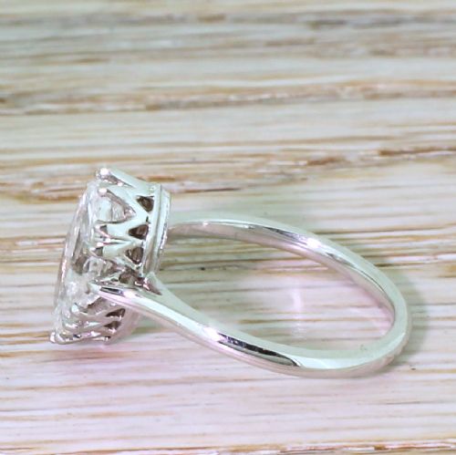 fig 2. Art Deco 2.00 Carat Old Marquise Cut Diamond Engagement Ring, circa 1935