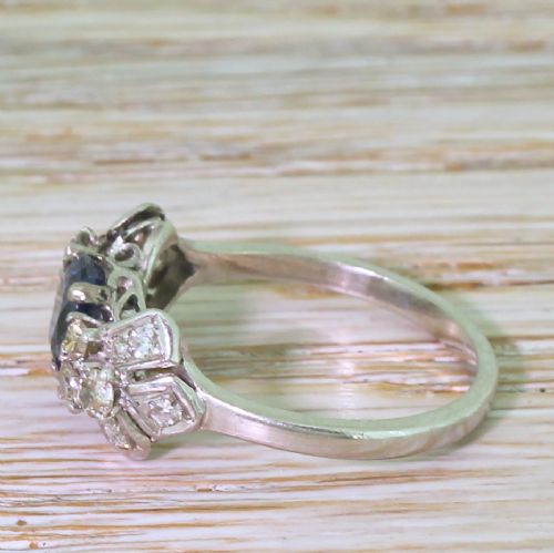 fig 2. Art Deco 0.83 Carat Sapphire & Diamond Ring, circa 1930