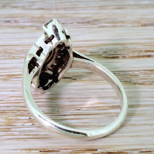 fig 3. Art Deco 1.25 Carat Old Marquise & Baguette Cut Diamond Cluster Ring, circa 1940
