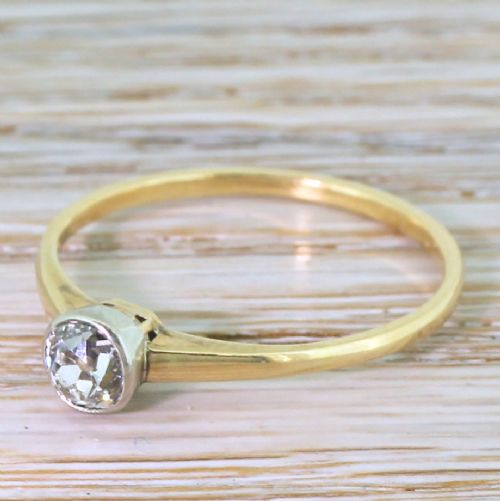 Art Deco 0.40 Carat Old Cut Diamond Engagement Ring, Circa 1935

