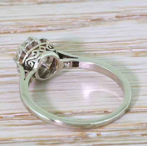 fig 3. Art Deco 1.10 Carat Old Cut Diamond Engagement Ring, French, circa 1925
