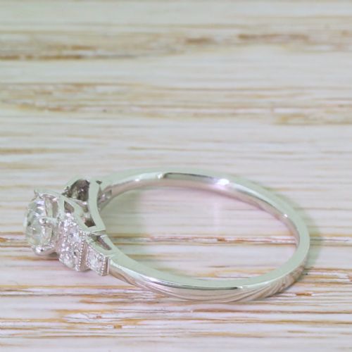 fig 2. Art Deco 0.68 Carat Old Cut Diamond Engagement Ring, circa 1930
