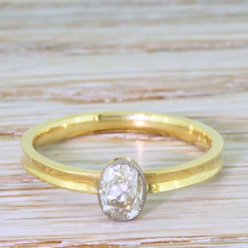 fig 1. Edwardian 0.48 Carat Old Cut Diamond Engagement Ring, circa 1910
