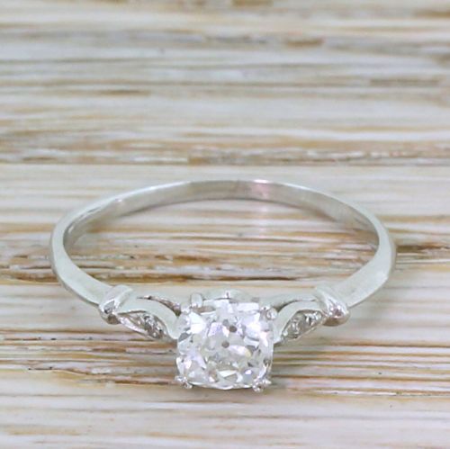 fig 1. Edwardian 0.53 Carat Old Cut Diamond Engagement Ring, circa 1910
