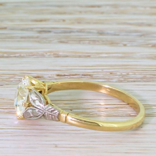 fig 2. Art Deco 1.57 Carat Old European Cut Diamond Engagement Ring, circa 1925