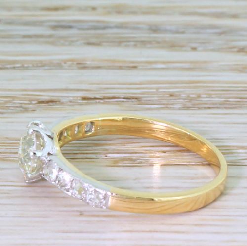 fig 2. Edwardian 0.99 Carat Old Cut Diamond Engagement Ring, circa 1905
