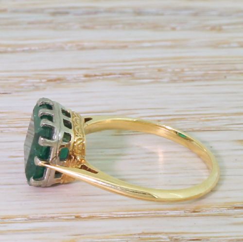 fig 2. Art Deco 2.85 Carat Colombian Emerald Solitaire Ring, circa 1925