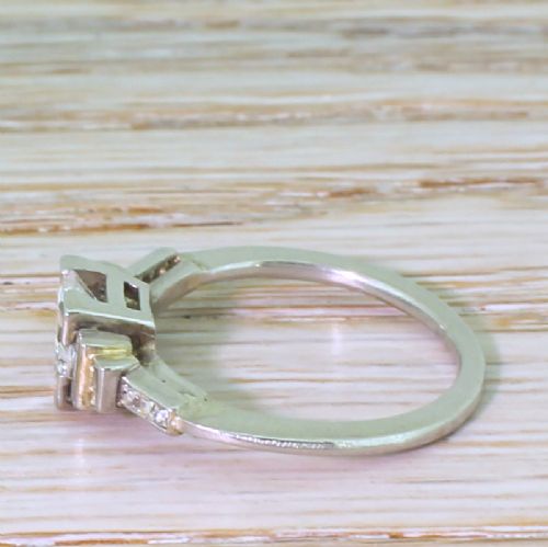 fig 2. Art Deco 0.85 Carat Old European Cut Diamond Engagement Ring, circa 1930