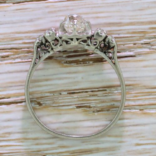 fig 3. Art Deco 1.06 Carat Old Cut Diamond Engagement Ring, circa 1935