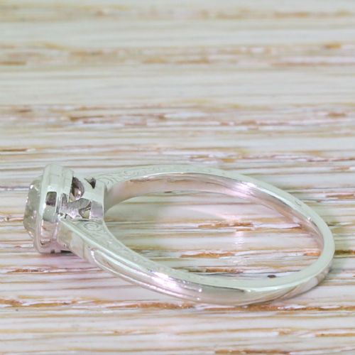 fig 2. Art Deco 1.00 Carat Old Cut Diamond Engagement Ring, circa 1920