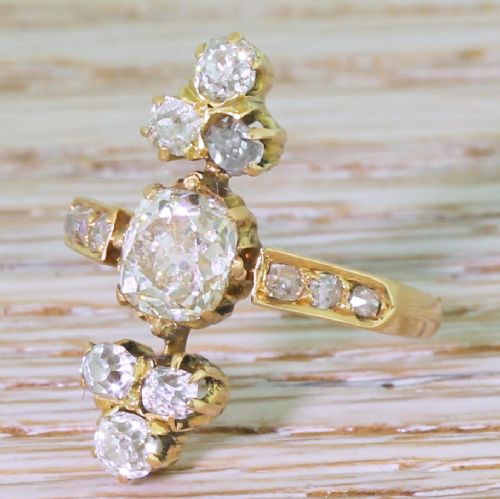 Edwardian 1.20 Carat Old Mine Cut Diamond Ring, Circa 1905
