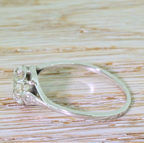 fig 2. Art Deco 0.82 Carat Old Cut Diamond Engagement Ring, circa 1935