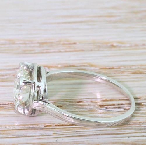 fig 2. Art Deco 1.63 Carat Old European Cut Diamond Engagement Ring, circa 1935