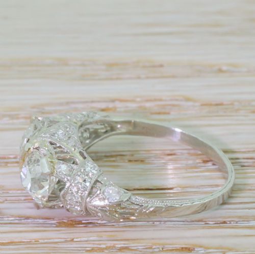 fig 2. TIFFANY & CO. 2.38 Carat Old Cut Double Diamond Ring, circa 1915