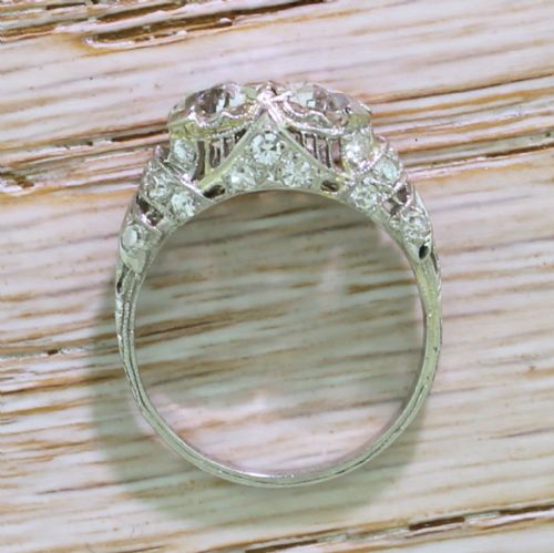 fig 3. TIFFANY & CO. 2.38 Carat Old Cut Double Diamond Ring, circa 1915