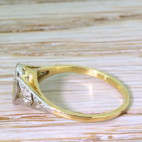 fig 2. Art Deco 0.54 Carat Old Marquise Cut Diamond Engagement Ring, circa 1935