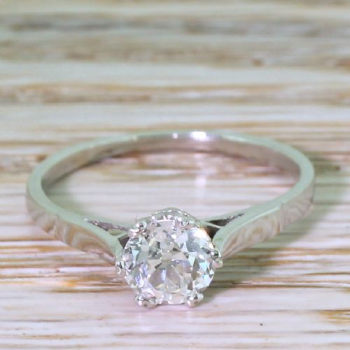 fig 1. Art Deco 0.73 Carat Old Cut Diamond Engagement Ring, circa 1935
