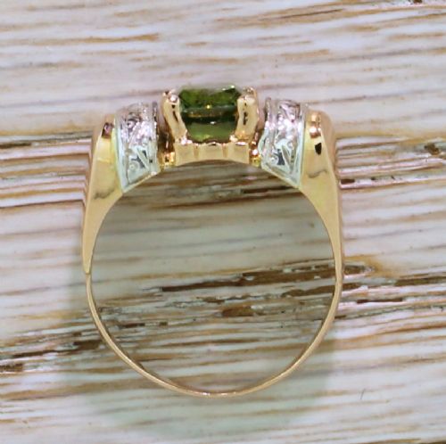 fig 2. Art Nouveau 1.97 Carat Demantoid Garnet Solitaire Ring, circa 1905