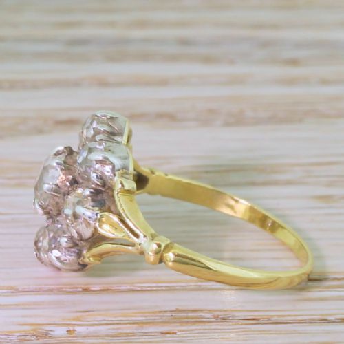 fig 2. Victorian 2.00 Carat Old Cut Diamond Cluster Ring, circa 1870
