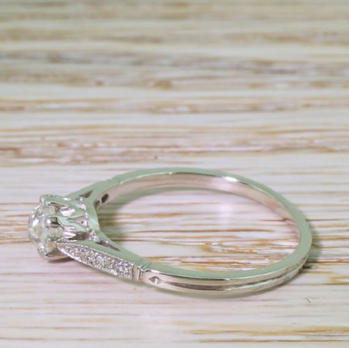 fig 2. Art Deco 0.52 Carat Old Cut Diamond Engagement Ring, circa 1920
