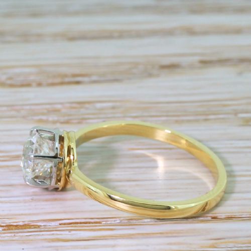 fig 2. Art Deco 0.80 Carat Old Cut Diamond Engagement Ring, circa 1920
