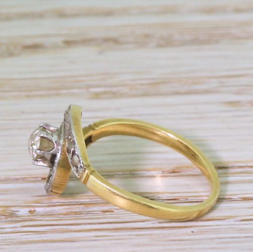 fig 2. Art Deco 0.25 Carat Old Cut Diamond Tourbillon Ring, French, circa 1915