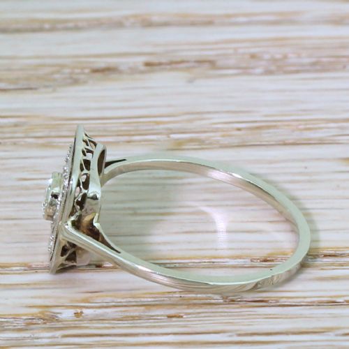 fig 2. Mid Century 0.20 Carat Brilliant Cut Diamond Ring, French, circa 1955