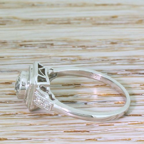 fig 2. Art Deco 0.60 Carat Old Cut Diamond Solitaire Ring, French, circa 1925