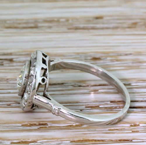 fig 2. Art Deco 0.55 Carat Old Cut & Rose Cut Diamond Cluster Ring, circa 1930