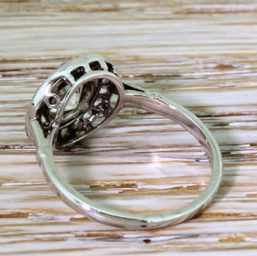 fig 3. Art Deco 0.55 Carat Old Cut & Rose Cut Diamond Cluster Ring, circa 1930