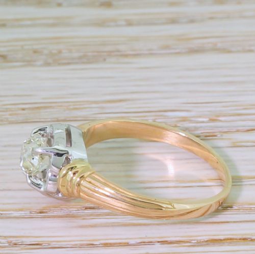 fig 2. Art Deco 0.68 Carat Old Cut Diamond Engagement Ring, circa 1935