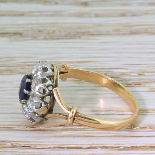 fig 2. Art Deco 0.65 Carat Sapphire & 0.72 Carat Diamond Ring, French, circa 1925
